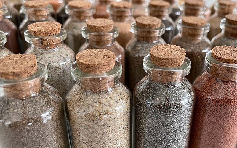 Collection of Dirt Bottles Collection of Dirt Bottles
