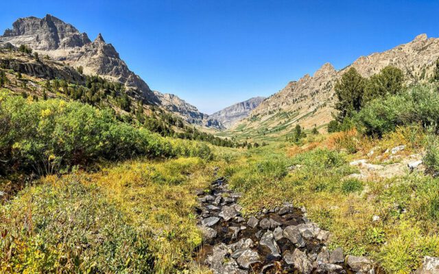 Looking north up the canyon Lamoille Canyon
