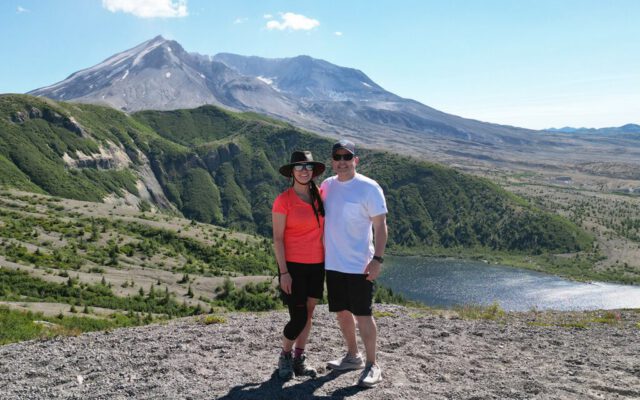 Chris and Connie at Mount St. Helens