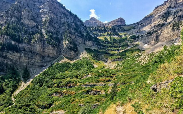 View of the Saddle from the Aspen Grove Trail