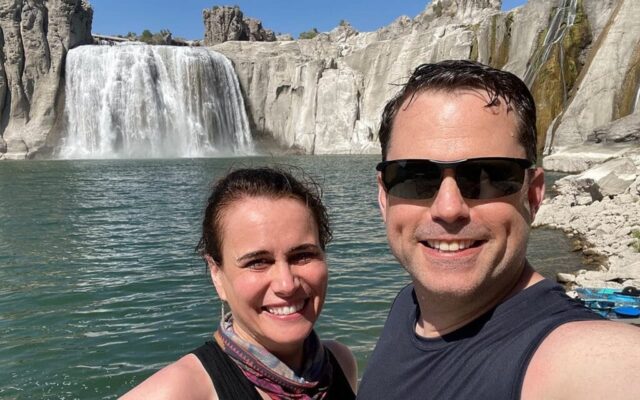 Connie and Chris at Shoshone Falls Connie and Chris at Shoshone Falls